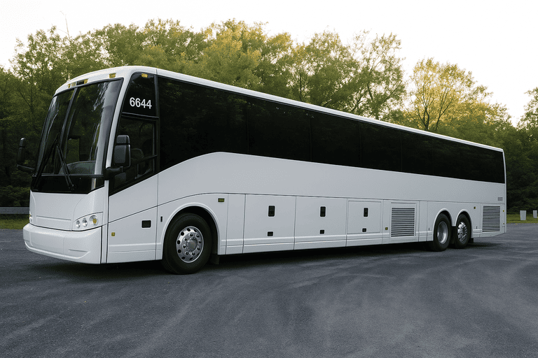 exterior of Portsmouth Coach Bus Service coach bus