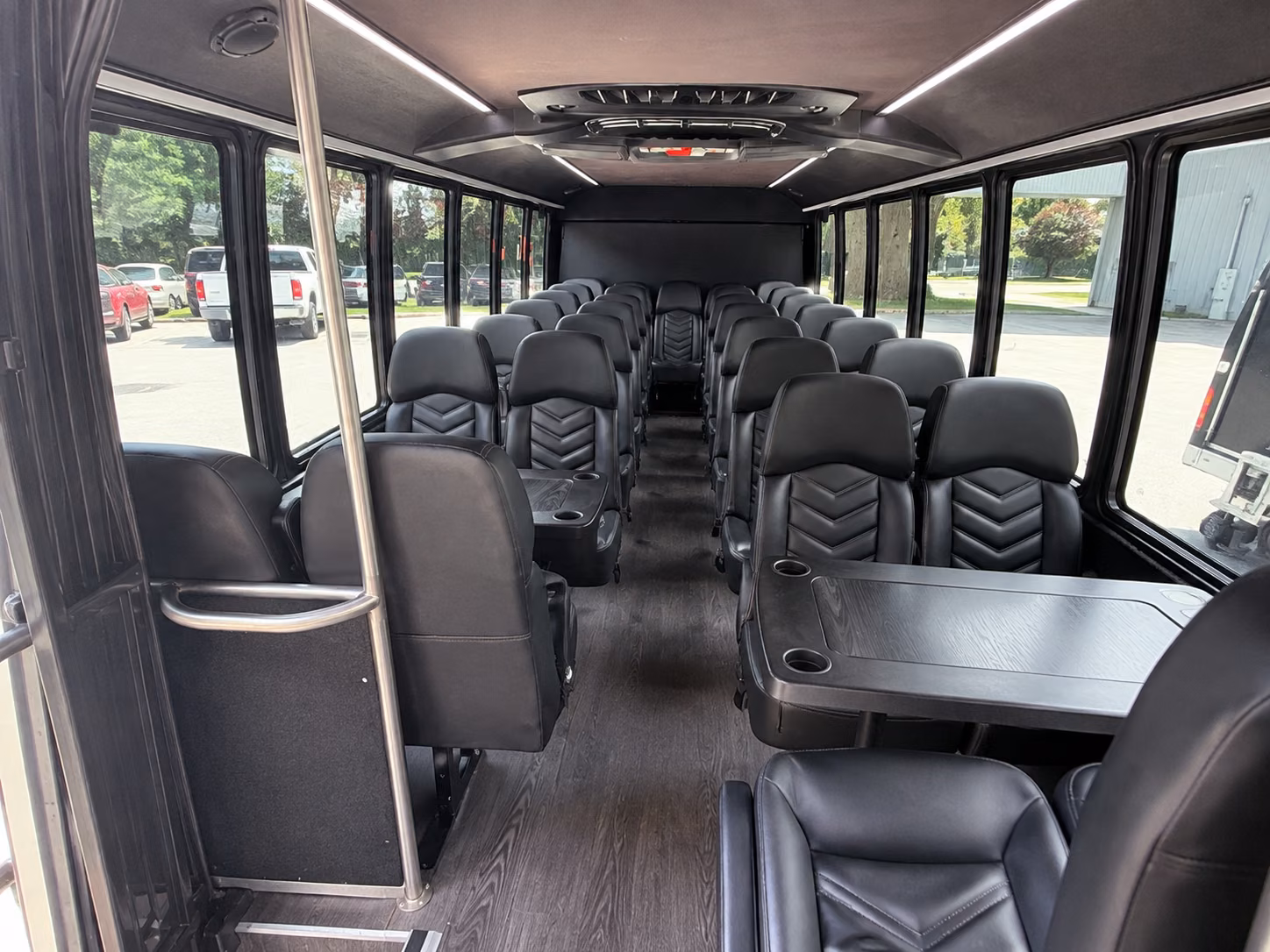 portsmouth 15 passenger minibus inside