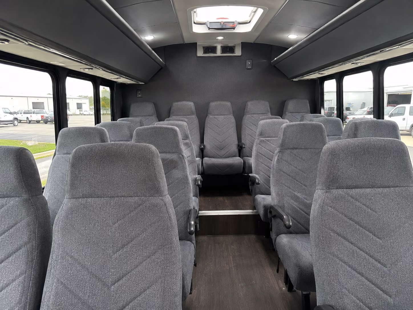 portsmouth 18 passenger minibus interior