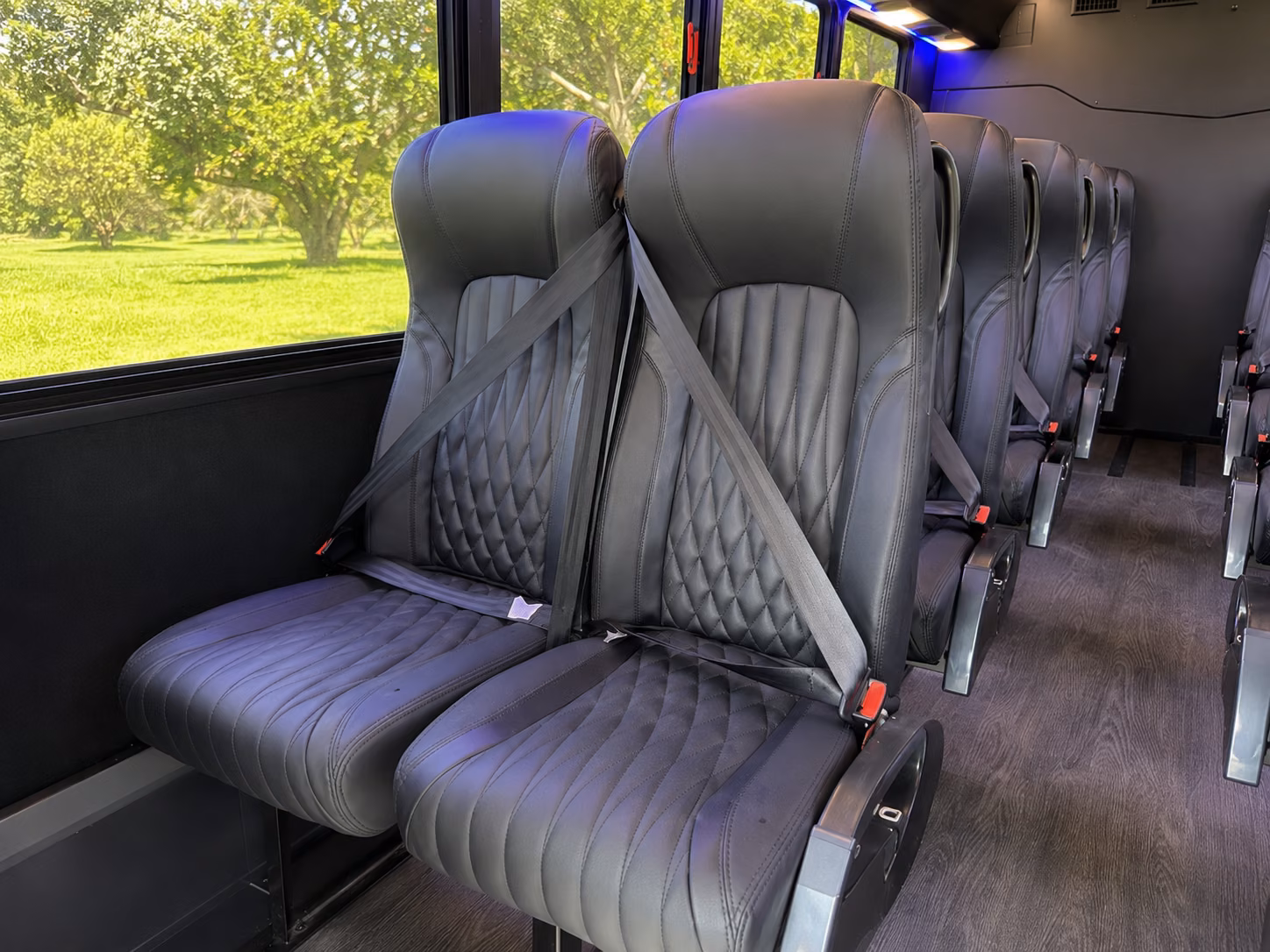 portsmouth 20 passenger minibus inside