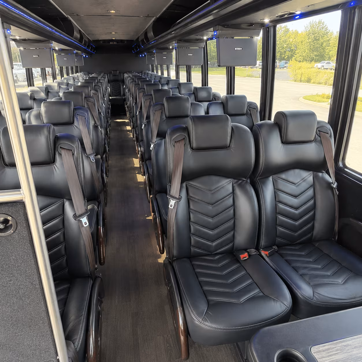 portsmouth 30 passenger minibus inside