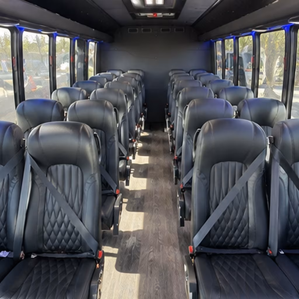 portsmouth 35 passenger minibus interior
