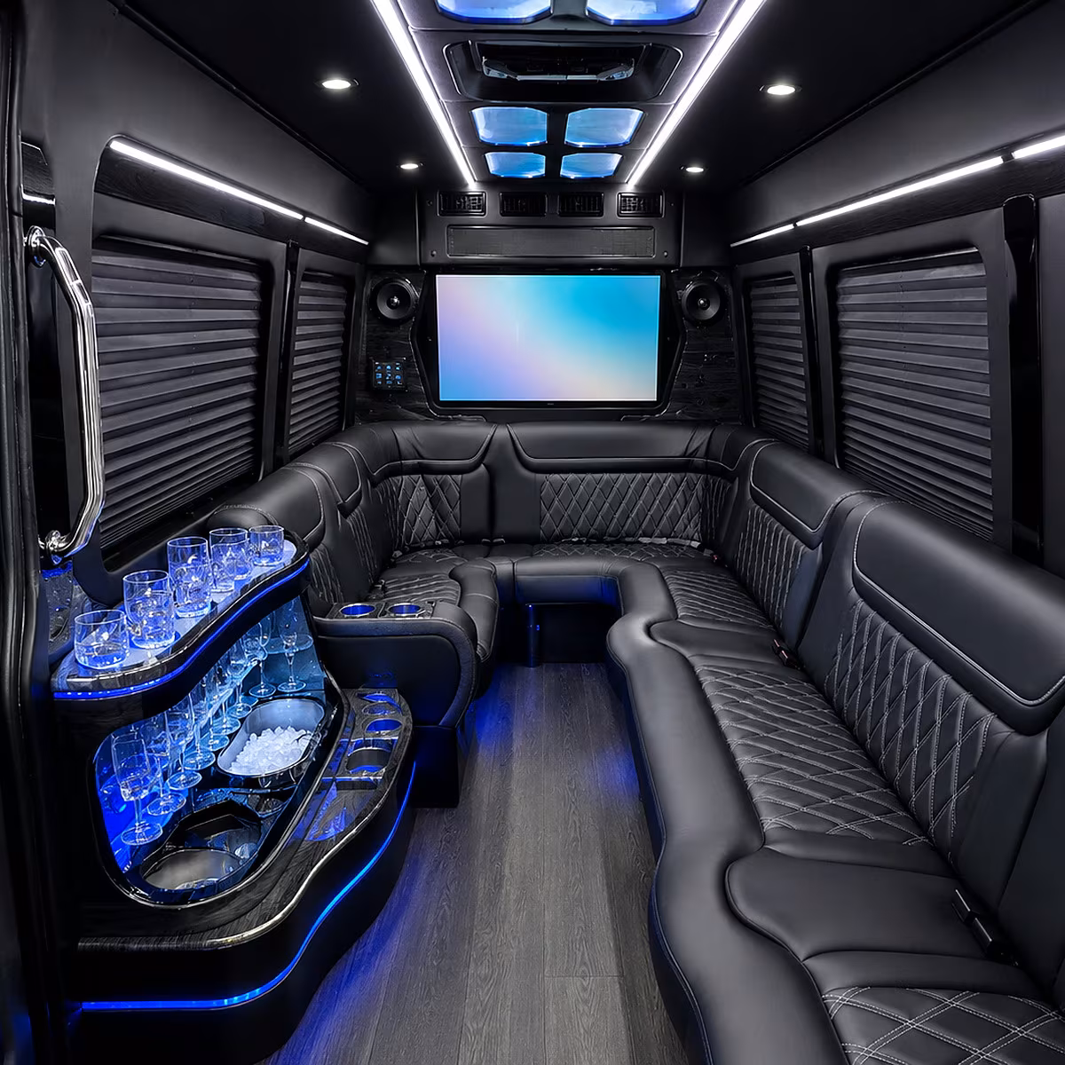 portsmouth party bus inside